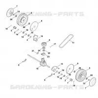 C   Axe, transmission pour Stihl MB 4.0 RV