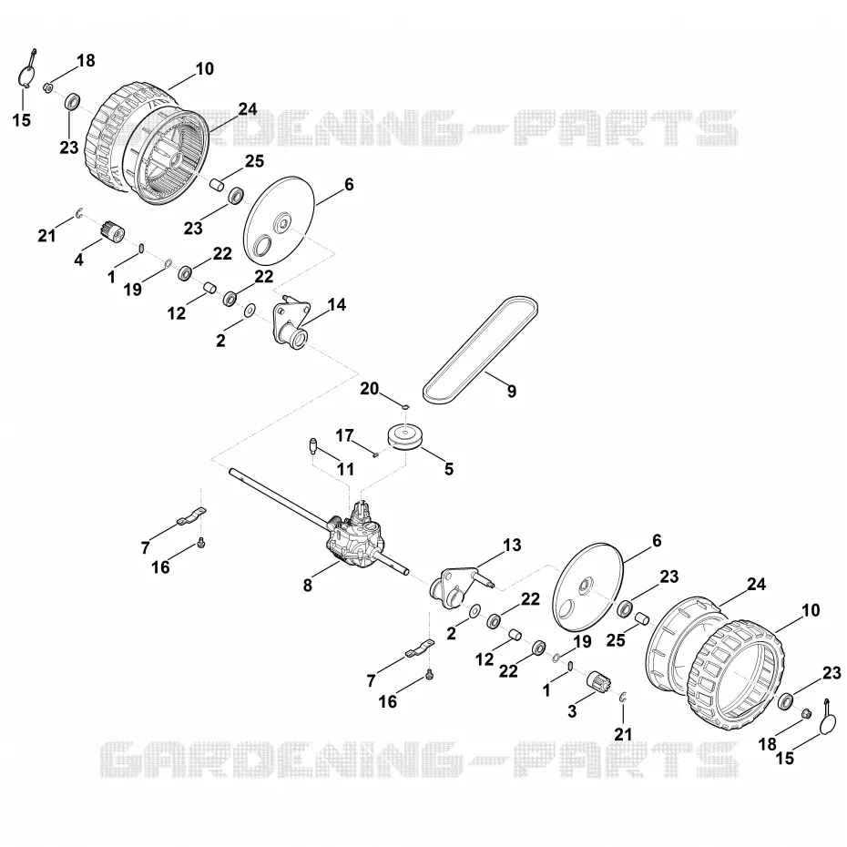 C - Axe, transmission Stihl Tondeuses Tondeuses VIKING : MB MB 4.1 RTP  MB 4.1 RTP