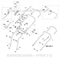 A   Guidon pour Stihl MB 400 X