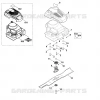 D   Moteur, lame pour Stihl MB 443.0 T