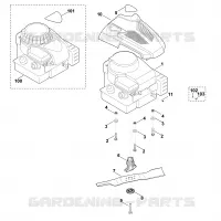 D   Moteur, lame pour Stihl MB 443.0 X