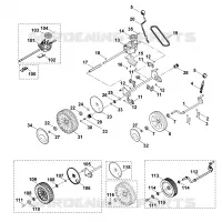 C   Entraînement pour Stihl MB 448.0 T