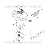 D   Moteur, lame pour Stihl MB 448.0 T