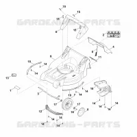 B   Carter, Axe pour Stihl MB 448.1 T