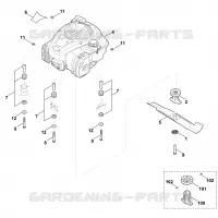 D   Moteur, lame pour Stihl MB 448.1 T