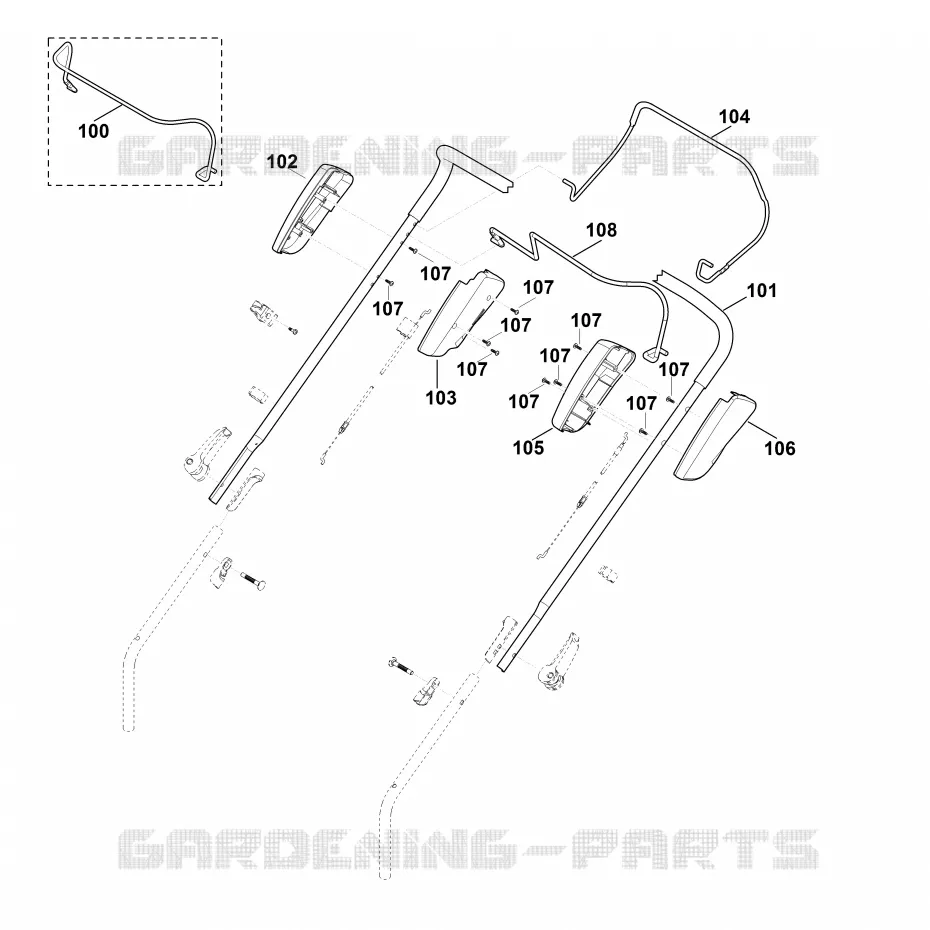 A1 - Guidon Stihl Tondeuses Tondeuses VIKING : MB MB 448.1 T  MB 448.1 T