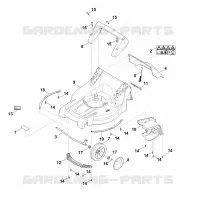 B   Carter, Axe pour Stihl MB 448.1 TX