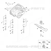 D   Moteur, lame pour Stihl MB 448.1 TX