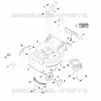 B   Carter, Axe pour Stihl MB 448.1 VC