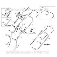 A   Guidon pour Stihl MB 450 X