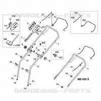 A   Guidon pour Stihl MB 450 M