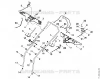 B   Guidon pour Stihl MB 455 M
