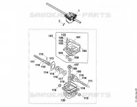 E   Réducteur pour Stihl MB 455 C