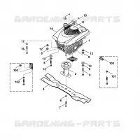 D   Moteur, lame pour Stihl MB 505 MQ