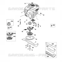 E   Moteur, lame pour Stihl MB 505 S