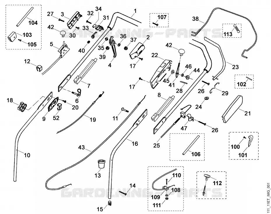 A - Guidon Stihl Tondeuses Tondeuses VIKING : MB MB 505 S  MB 505 S