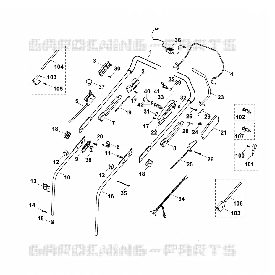 A - Guidon Stihl Tondeuses Tondeuses VIKING : MB MB 505  MB 505