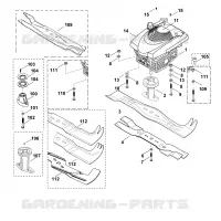 D   Moteur, lame pour Stihl MB 505 E