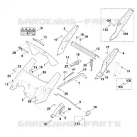 C   Chassis, Réglage de hauteur pour Stihl MB 545.0 T