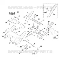 C   Chassis, Réglage de hauteur pour Stihl MB 545.0 VE
