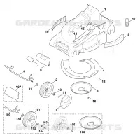 D   Carter, Axe pour Stihl MB 545.0 VE