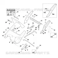 C   Chassis, Réglage de hauteur pour Stihl MB 545.0 VS
