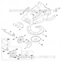 D   Carter, Axe pour Stihl MB 545.0 VS