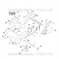 C   Chassis, Réglage de hauteur pour Stihl MB 545.1 T