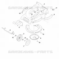 D   Carter, Axe pour Stihl MB 545.1 T