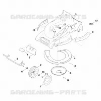 D   Carter, Axe pour Stihl MB 545.1 VE