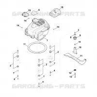 F   Moteur, lame pour Stihl MB 545.1 VE