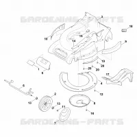 D   Carter, Axe pour Stihl MB 545.1 VM