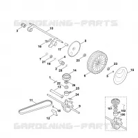 E   Axe, Transmission pour Stihl MB 545.1 VM