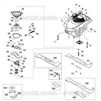 E   Moteur, lame pour Stihl MB 555 BS