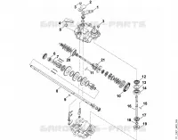 D   Réducteur pour Stihl MB 555 KS