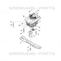 E   Moteur, lame pour Stihl MB 555 MQ