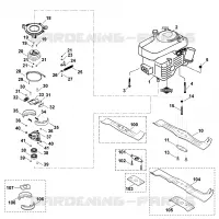 E   Moteur, lame pour Stihl MB 555 PRO