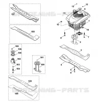 E   Moteur, lame pour Stihl MB 555