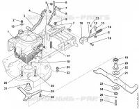 D   Moteur, lame pour Stihl MB 6 RC