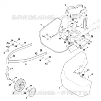 C   Carter, roue avant pour Stihl MB 6.1 RH