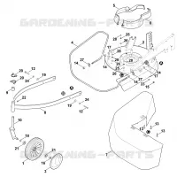 C   Carter, roue avant pour Stihl MB 6.2 RH