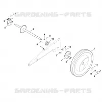 F   Roue arriere pour Stihl MB 6.2 RH