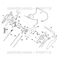 A   Guidon part haut pour Stihl MB 650.0 VS