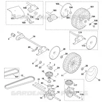 E   Axe, Transmission pour Stihl MB 650.0 KS