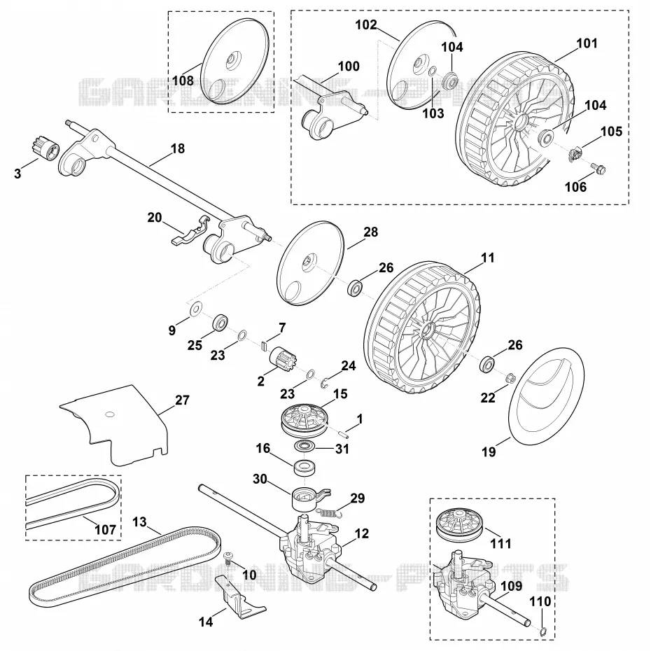 E - Axe, Transmission Stihl Tondeuses Tondeuses VIKING : MB MB 650.0 OS  MB 650.0 OS
