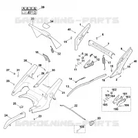 C   Chassis, Réglage de hauteur pour Stihl MB 650.0 V