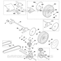 E   Axe, Transmission pour Stihl MB 650.0 V