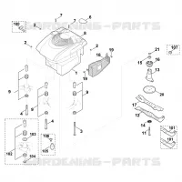 F   Moteur, lame pour Stihl MB 650.0 V