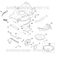 D   Carter, Axe pour Stihl MB 650.0 VM