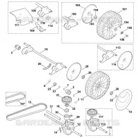 E   Axe, Transmission pour Stihl MB 650.0 VE